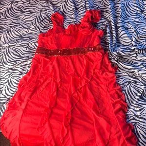 Red kids dress